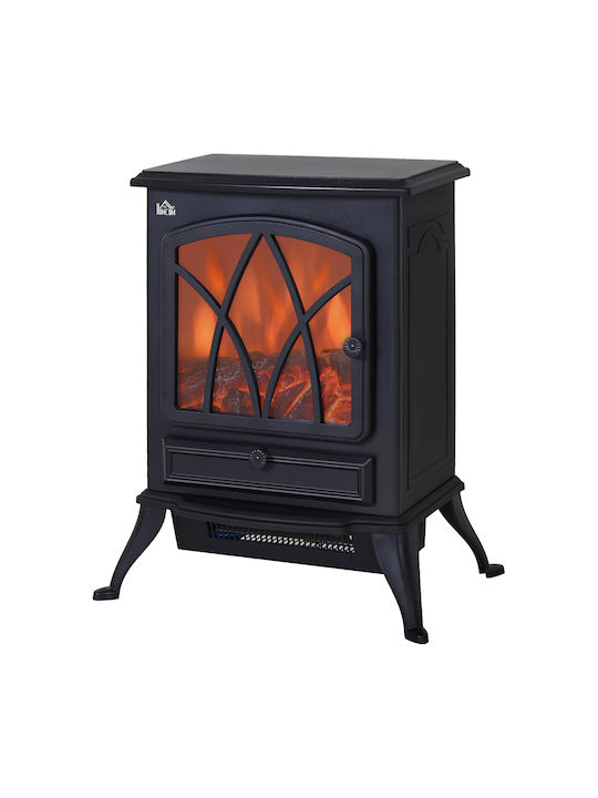 HomCom Под Електрическа печка 1000W 45x54см Черен