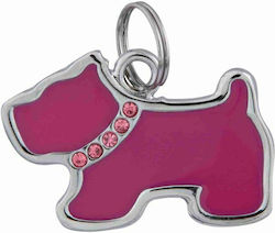 Trixie Hundemarke Rosa Metall