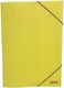 Colorfix Folder Prespan Transparent with Rubber Band and Ears for Paper A4 Yellow