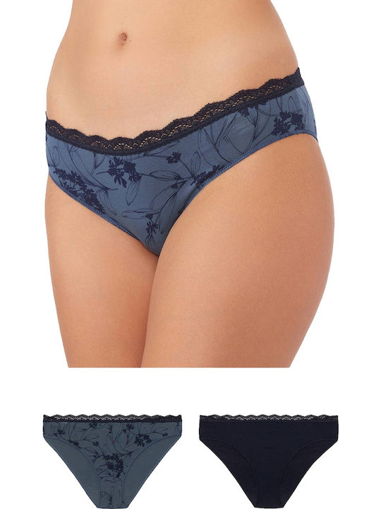 Minerva Fimelle Femei Slip 2Pack Marine-jean