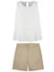 Kids' Set with Shorts Summer 2pcs Gold