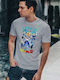 T-shirt Dragon Ball Γκρι Βαμβακερό