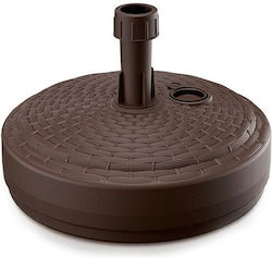 Prosperplast Стойка За Чадър Пластмасова Кафява 39x39x13см Prosperplast Стойка За Чадър Пластмасова Кафява 39x39x13см