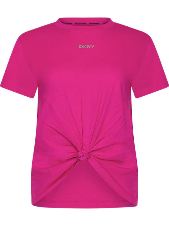 DKNY Logo Women's Athletic Blouse Short Sleeve ...