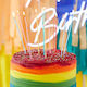 Tall & Very Thin Multicolored Candles 12pcs