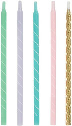 Pastel Color Assorted Spiral Birthday Candles 1...