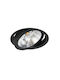 Gekas Recessed Spot with Socket GU10 Black 1pcs
