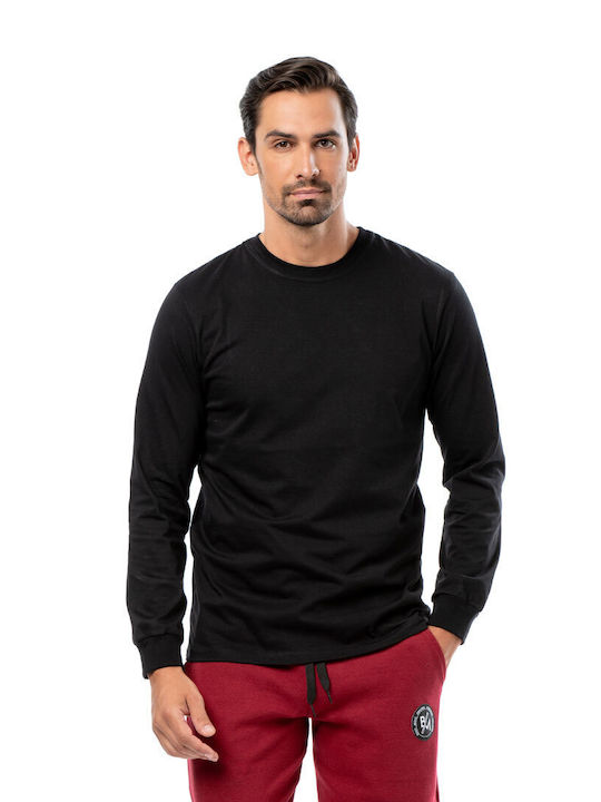 Bodymove Men's Long Sleeve Blouse Black