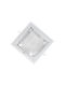 Elmark Square Glass Recessed Spot with Integrated LED and Natural White Light White 1pcs