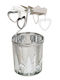 Christmas Carousel Heart Candlestick