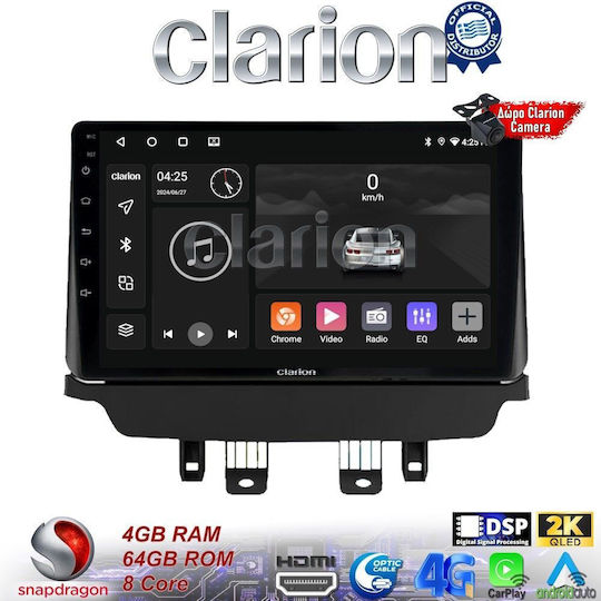 Clarion Car Audio System for Mazda CX-3 2014-2021 (Bluetooth/USB/WiFi/GPS/Apple-Carplay/Android-Auto)
