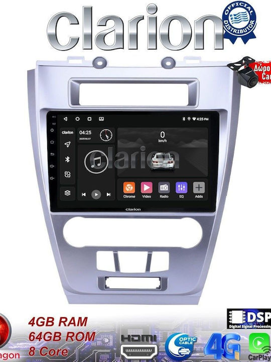 Clarion Ηχοσύστημα Αυτοκινήτου για Ford Fusion 2012>2017 (Bluetooth/USB/WiFi/GPS/Apple-Carplay/Android-Auto)
