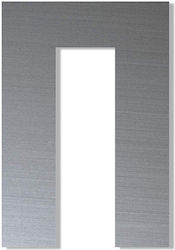 One Two Three Done Hausnummer in Silber Farbe 7...