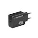 Esperanza Încărcător Fără Cablu cu Port USB-C 45W Livrarea energiei Negruς (EZC108)
