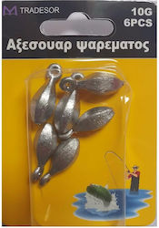 Kruzzel Weight Sinker Fishing Lead 20gr. Set 4pcs