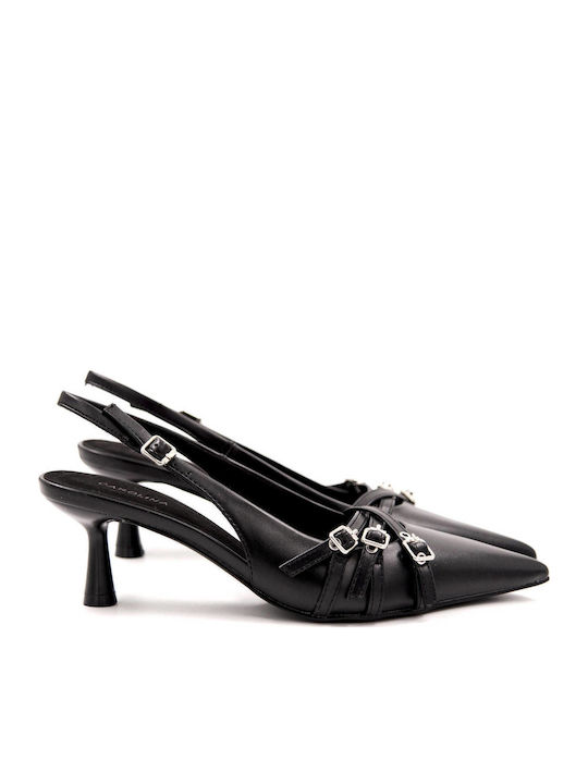 Corina Pumps mit Riemchen Schwarz