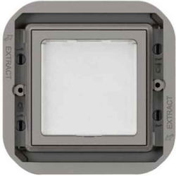 Legrand Plexo Ν Switch Light in Gray Color 069583L Legrand Plexo Ν Switch Light in Gray Color 069583L