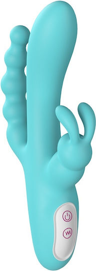 Kinksters Δονητής Rabbit 21.6cm Πράσινος