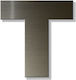 House Letter Sticker ''t'' 80 X 64 Mm Bronze Plastic Darvin