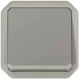 Legrand Plexo N Waterproof Wall-mounted Single Switch with Grey Frame