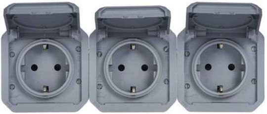 Legrand Plexo Power Socket Gray 1pcs