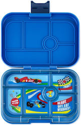 Surf Blue Race Cars Classic Yumbox Food Container Surf Blue Race Cars Classic Yumbox Food Container