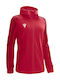 Damen Sweatshirtjacke Kapuzen Red/dark Red