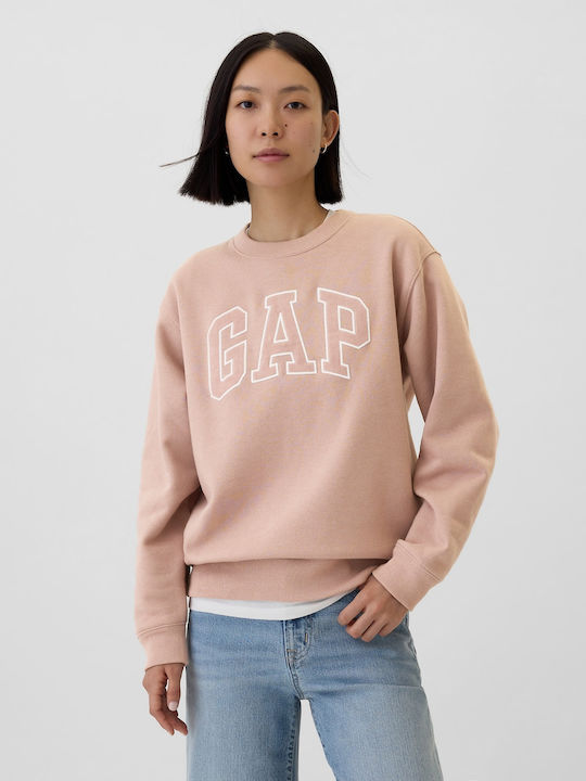 GAP Women's Long Fleece Sweatshirt Pink