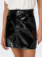 Only Leather Mini Skirt Black