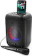 Karaoke Speaker with Wired Microphone and Lighting Effects Squeak Beatflow BT 5.0 + EDR SQ1005 Black