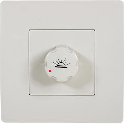 Elmark Basic Χωνευτός Διακόπτης Dimmer με Πλαίσ...