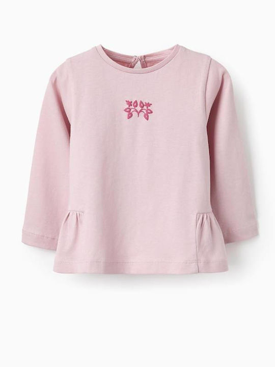 Zippy Kids Blouse Long Sleeve Pink