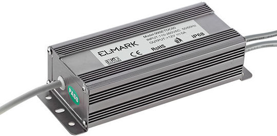 Elmark Dimmable Τροφοδοτικό LED Στεγανό IP66 Ισχύος 100W με Τάση Εξόδου 24V