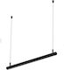 Viokef Mounting Rail for Lighting Fixtures Black 02/1001