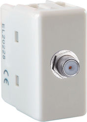 Elmark TV Antenna Socket Basic in White color 30301