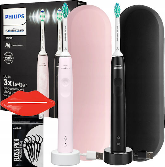 Philips Periuță de dinți electrică cu Husă de călătorie HX3675/15