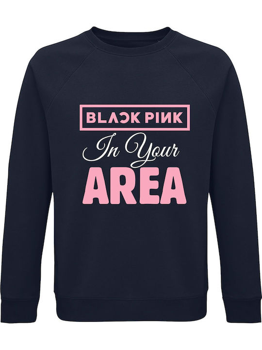 Blackpink In Your Area Kpop Sweatshirt Marineblau