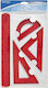 Westcott Geometric Tools Set Flexible Red 30cm ...