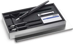Lamy Σετ Πένα Γραφής Stub 1.5mm Μαύρη με Μαύρο Μελάνι