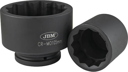 JBM Nuss Pneumatisch Sechskant mit Vierkant-Antrieb 1" Durchmesser 105mm 1Stück