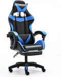 Homeone GMC Artificial Leather Gaming Chair with Footrest Black / Blue