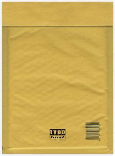 Typotrust Envelope Bag Type with Bubble Wrap 1pcs in Brown Color