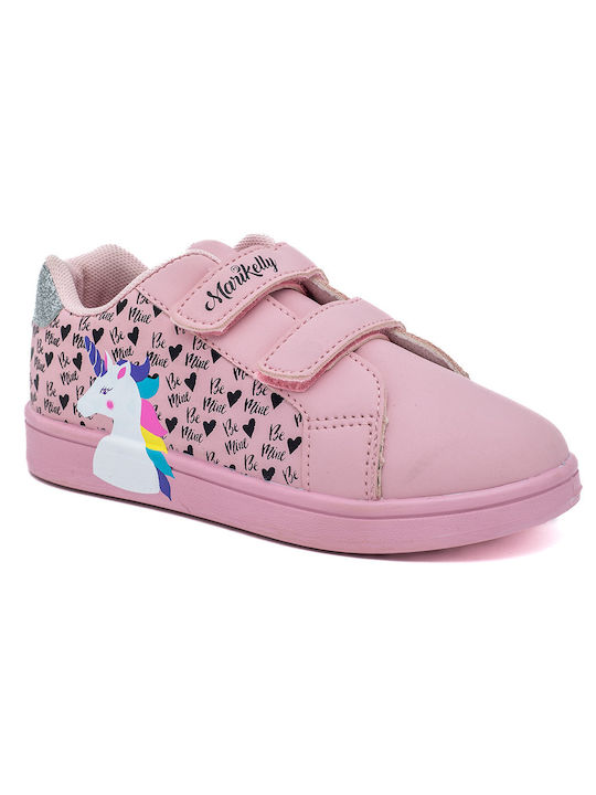 Παιδικά Sneakers με Σκρατς Ροζ