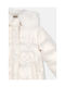 Joyce Kids Quilted Jacket with Hood ecru