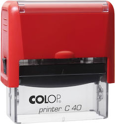 Colop C40 Stamp Blue Pad Red