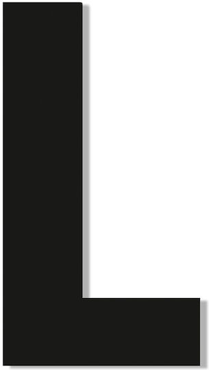 One Two Three Done Sign with Text in Black Color 7.5cm 13319-75-L-BL