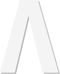 One Two Three Done Πινακίδα με Γράμμα Λ σε Λευκό Χρώμα 7.5cm 13319-75-Λ-WH