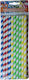 Mehrfarbige Papierstrohhalme 25 Stück 8mm x 200mm