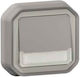 Legrand Plexo N Копче за камбанка с рамка в Сив цвят 069795L