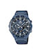 Casio Watch Solar with Blue Metal Bracelet